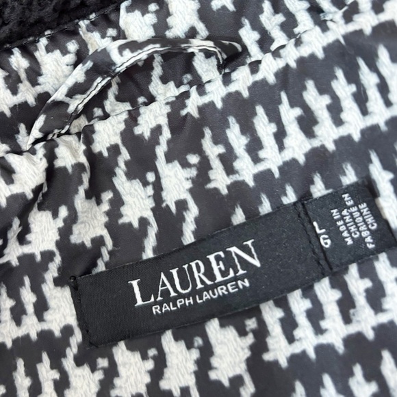 Lauren Ralph Lauren Plaid Quilted Sherpa Collar Button Down Jacket Size Large - Picture 14 of 16